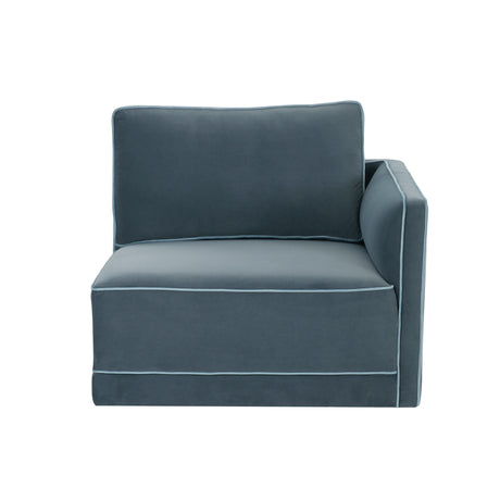 Willow Performance Velvet Modular RAF Corner Chair - View 22