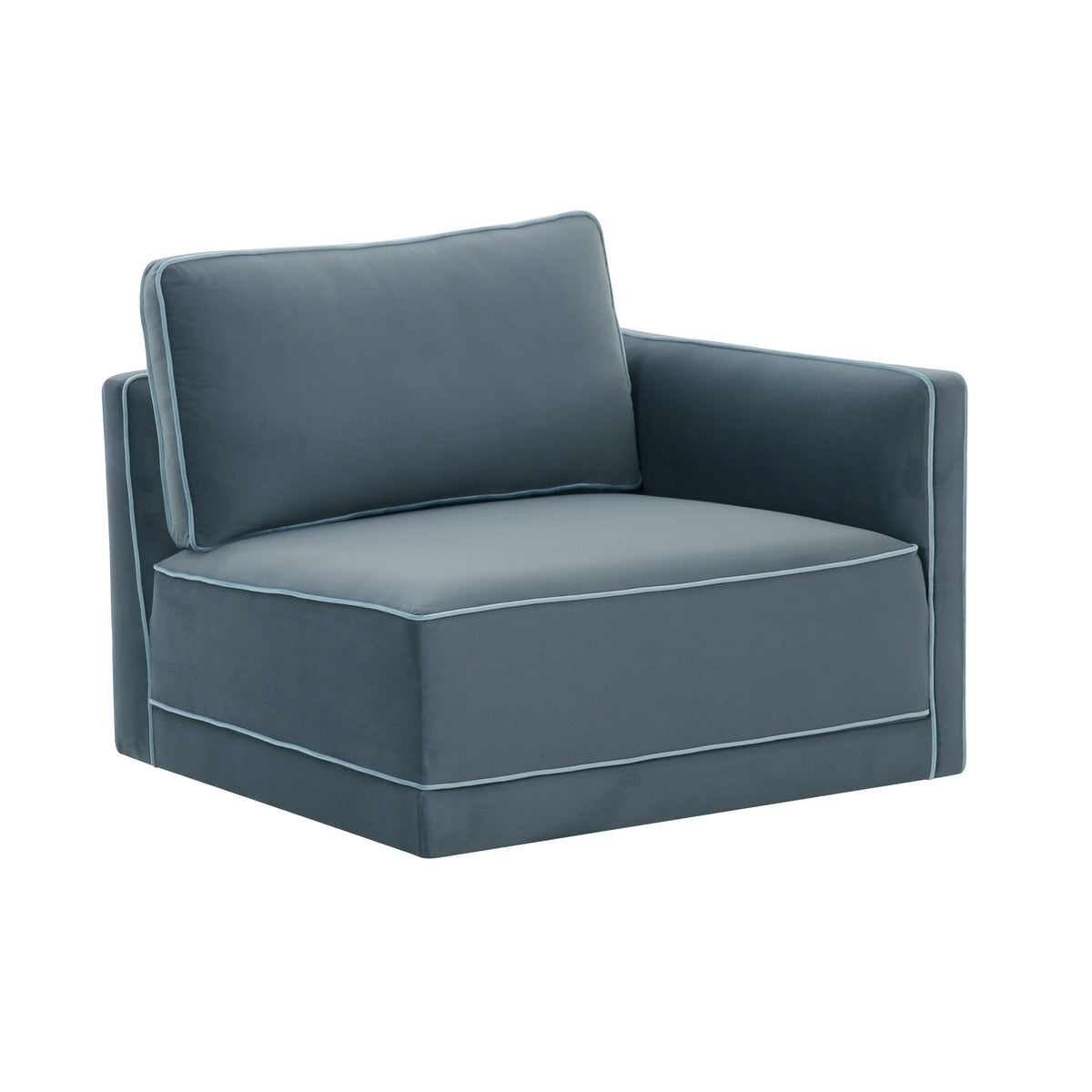 Willow Performance Velvet Modular RAF Corner Chair - View 23