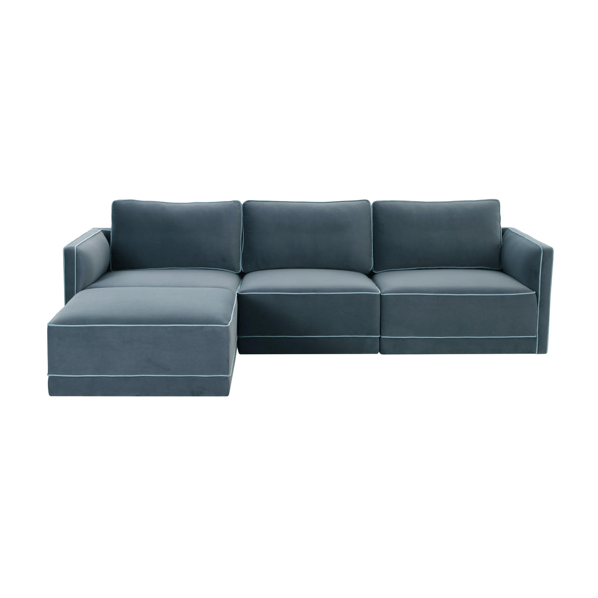 Willow 4-Piece Velvet Modular Sectional