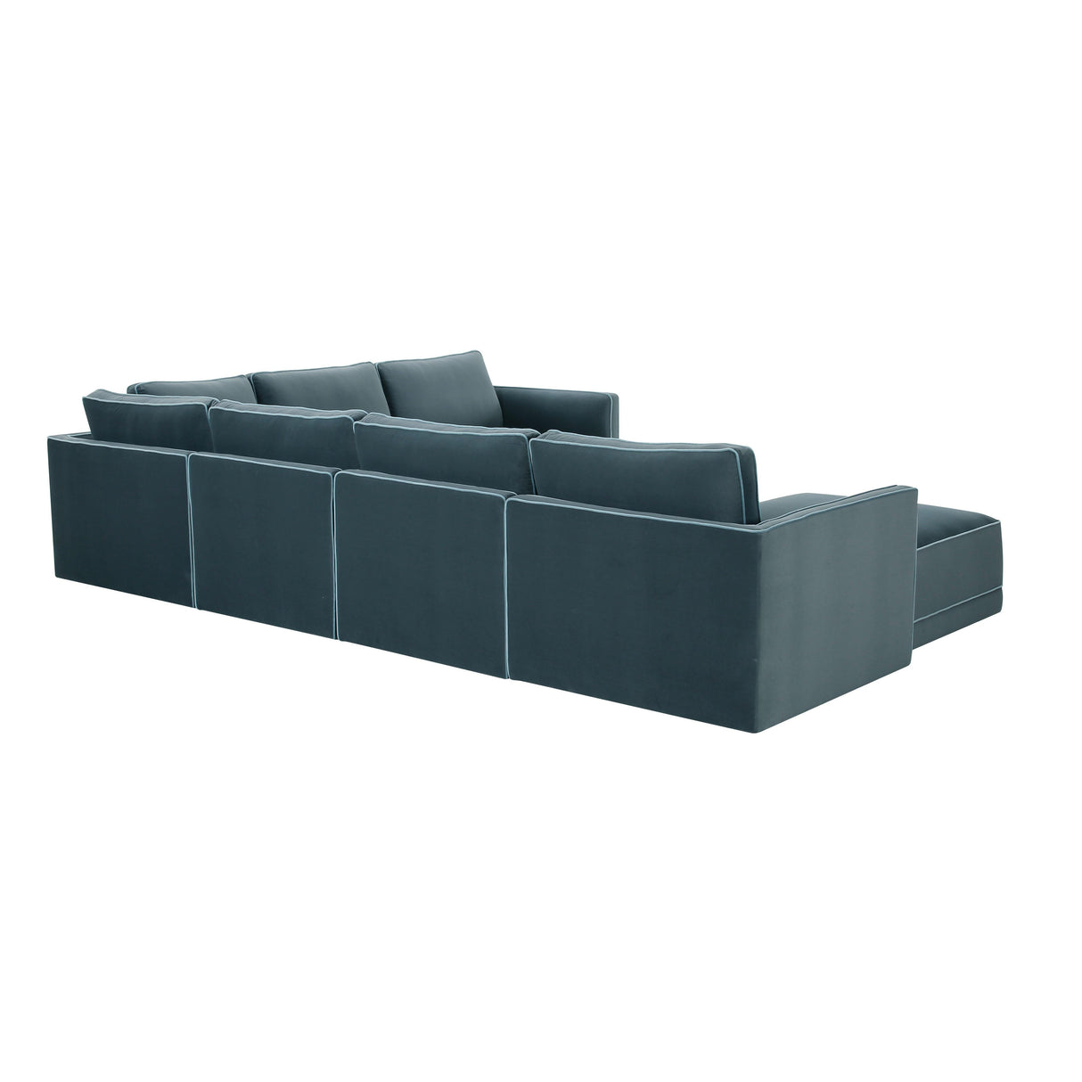 Willow 7-Piece Velvet Modular Large Chaise Sectional