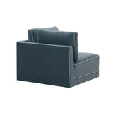 Willow Performance Velvet Modular Corner Chair - View 25