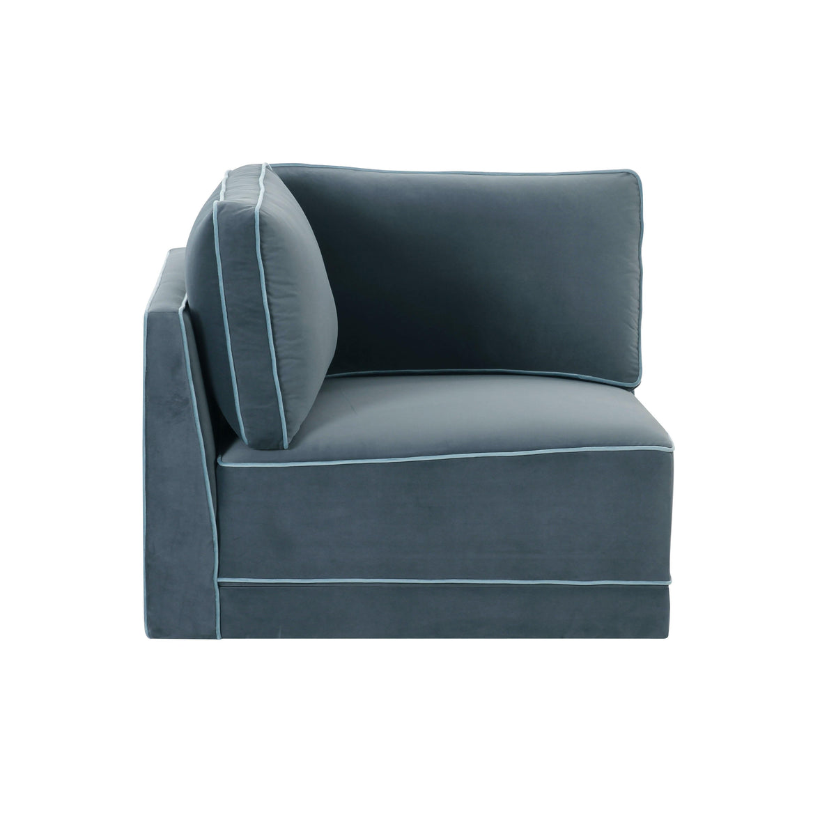 Willow Performance Velvet Modular Corner Chair - View 27