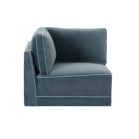 Willow Performance Velvet Modular Corner Chair - View 27