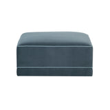 Willow Velvet Modular Ottoman