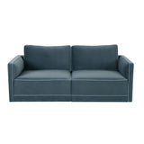 Willow 74" Velvet Modular Loveseat