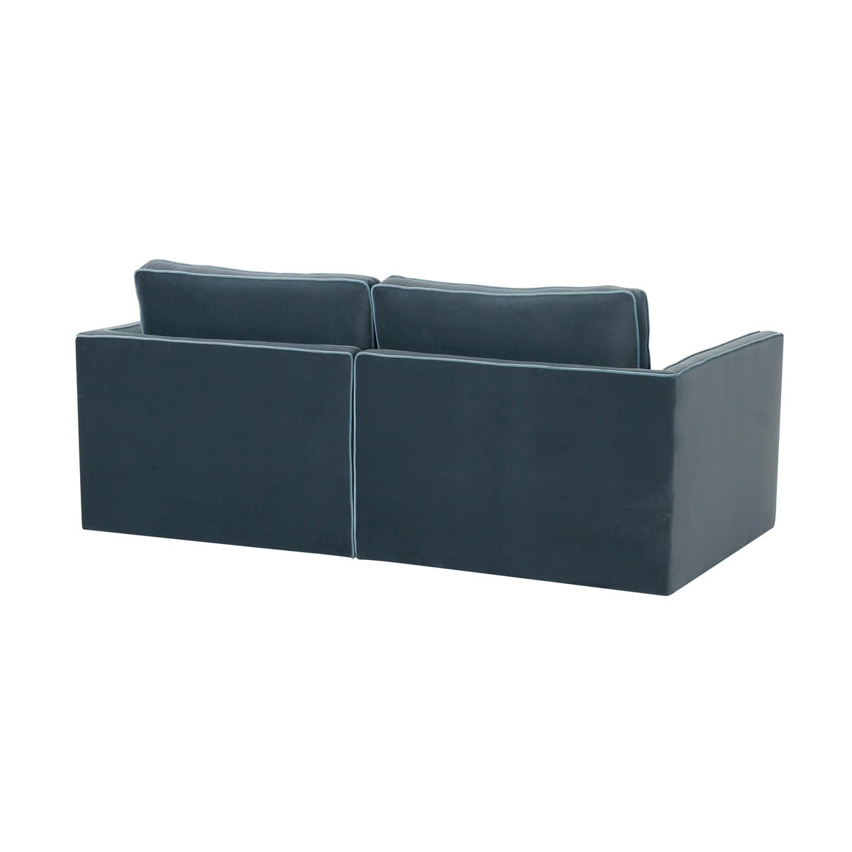Willow 74" Velvet Modular Loveseat