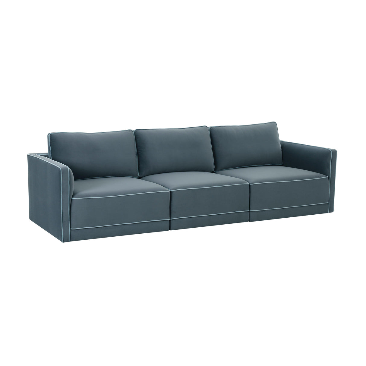 Willow 105" Velvet Modular Sofa