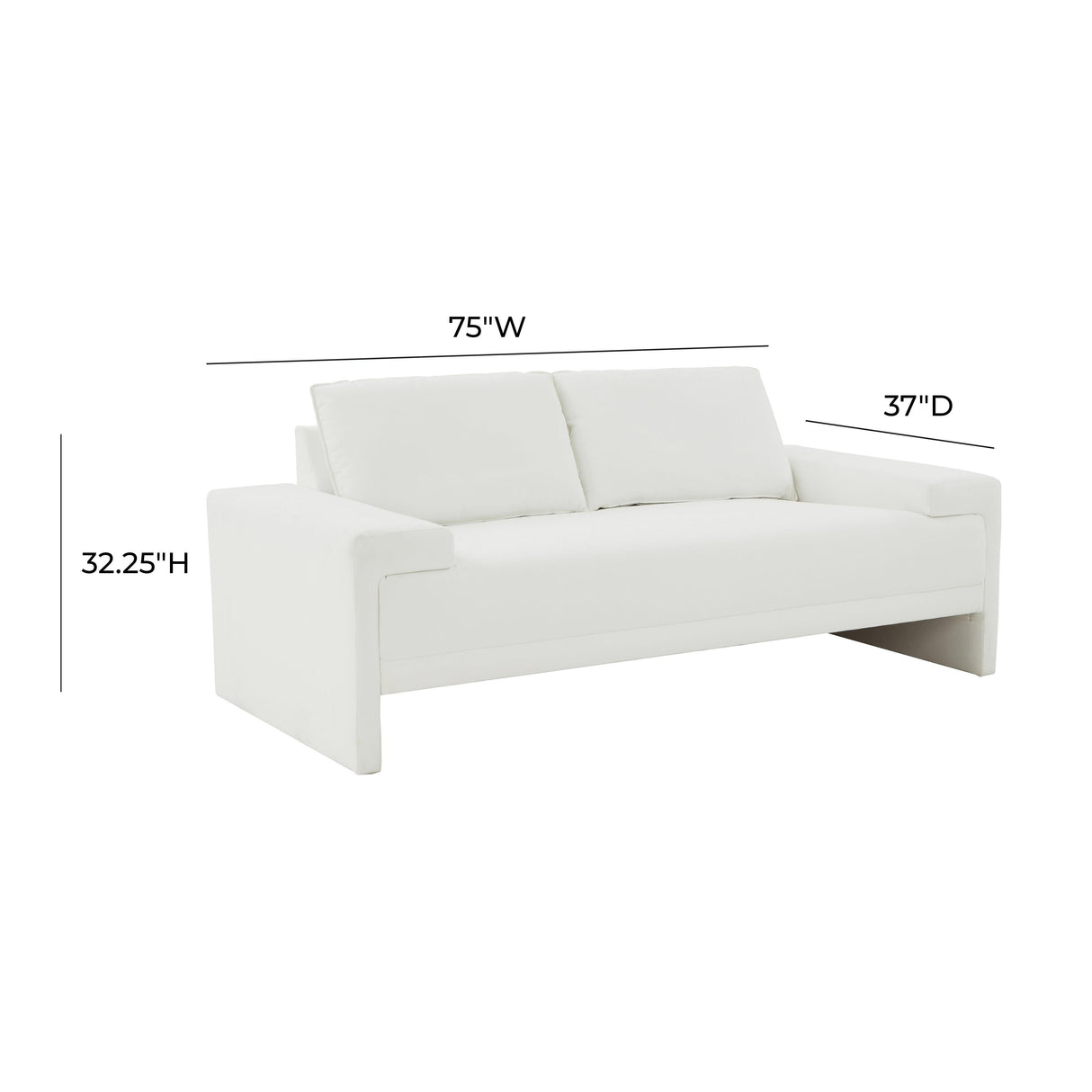 Maeve 75" Upholstered Loveseat