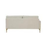 Serena 68" Performance Velvet Modular Loveseat - View 25