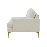 Serena 68" Performance Velvet Modular Loveseat - View 22