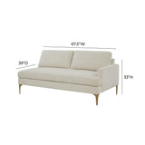 Serena 68" Performance Velvet Modular Loveseat - View 23