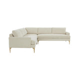 Serena 3-Piece Velvet L-Sectional