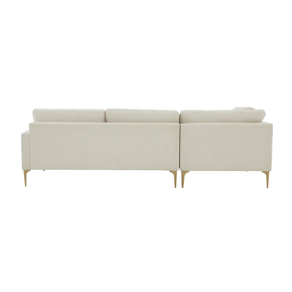 Serena 3-Piece Velvet Chaise Sectional