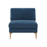 Serena Performance Velvet Modular Armless Chair - View 6