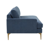 Serena 68" Performance Velvet Modular Loveseat - View 8