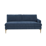 Serena 68" Performance Velvet Modular Loveseat - View 2