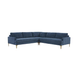 Serena 3-Piece Velvet L-Sectional