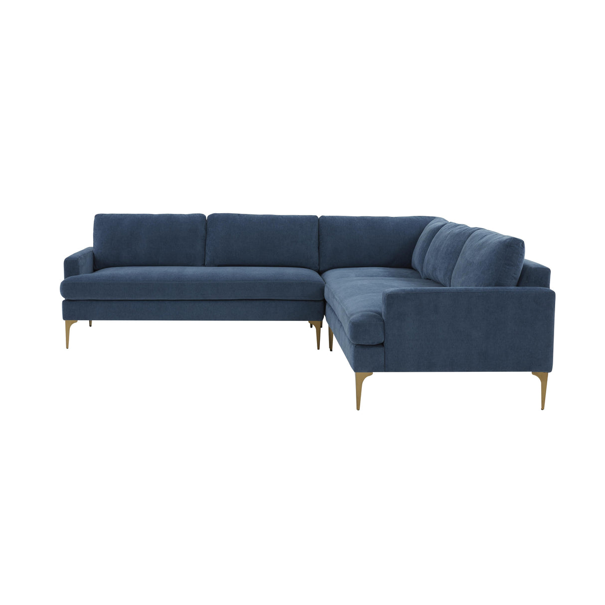 Serena 3-Piece Velvet L-Sectional