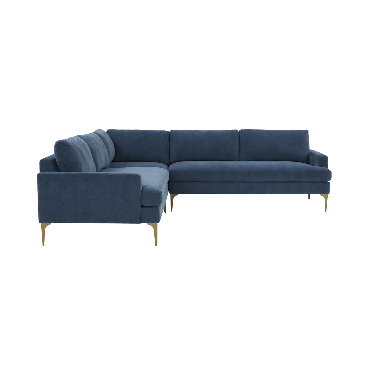 Serena 3-Piece Velvet L-Sectional