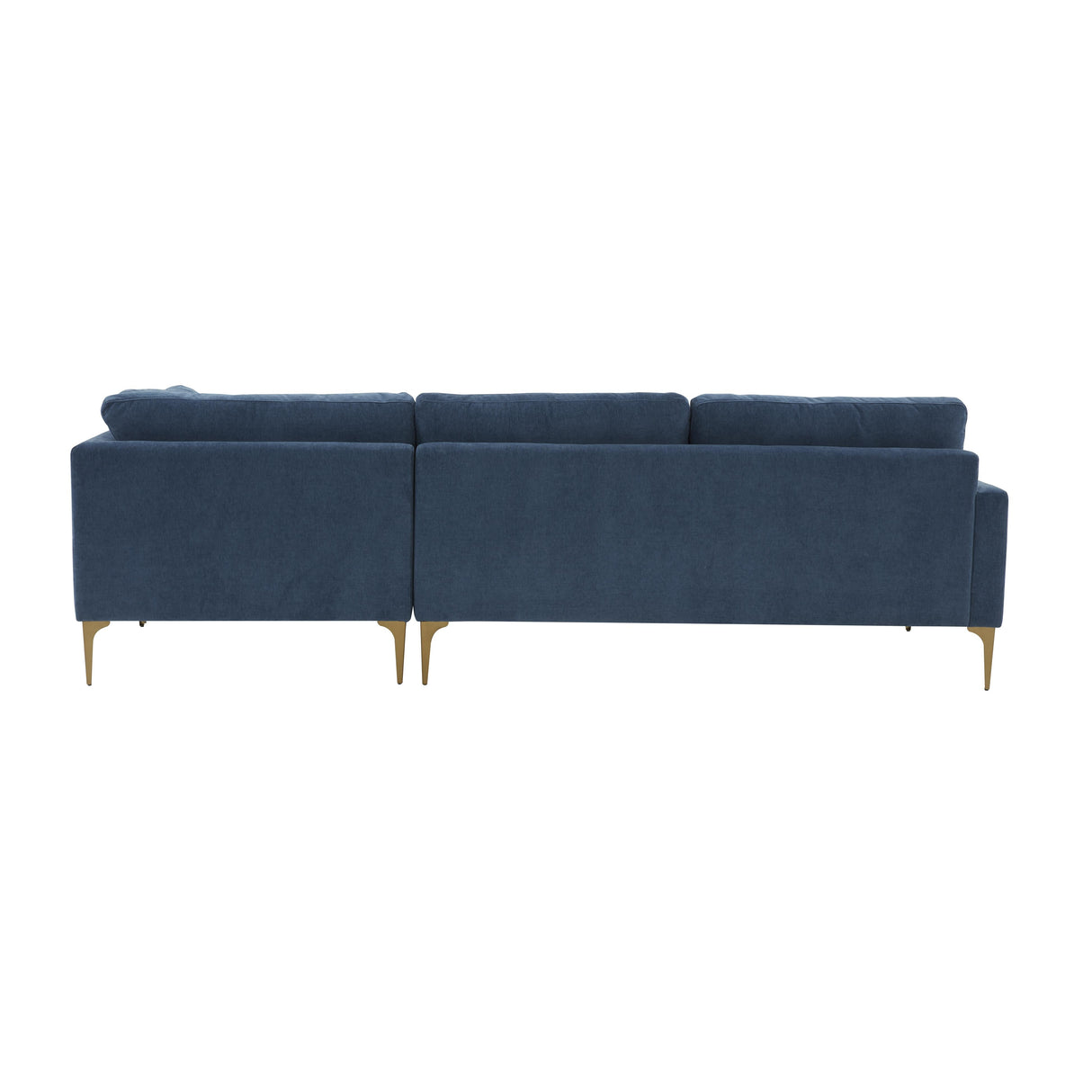 Serena 3-Piece Velvet Chaise Sectional