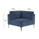 Serena Performance Velvet Modular Corner Seat - View 9