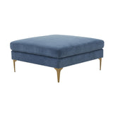 Serena Velvet Ottoman