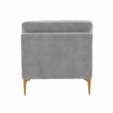 Serena Performance Velvet Modular Armless Chair - View 14