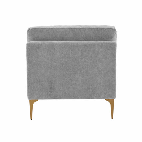 Serena Performance Velvet Modular Armless Chair - View 14