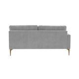Serena 68" Performance Velvet Modular Loveseat - View 17