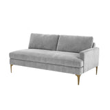 Serena 68" Performance Velvet Modular Loveseat - View 11