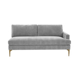 Serena 68" Performance Velvet Modular Loveseat - View 12