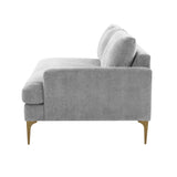 Serena 68" Performance Velvet Modular Loveseat - View 14