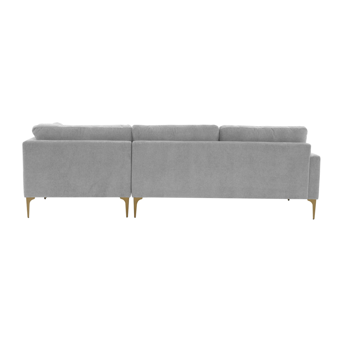 Serena 3-Piece Velvet Chaise Sectional