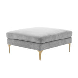 Serena Velvet Ottoman