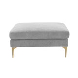 Serena Velvet Ottoman