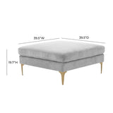 Serena Velvet Ottoman