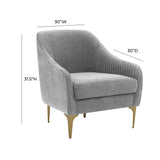 Serena Velvet Accent Chair