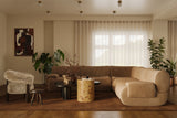 Zenith 5-Piece Latte Brown Performance Velvet Modular L-Sectional - View 2
