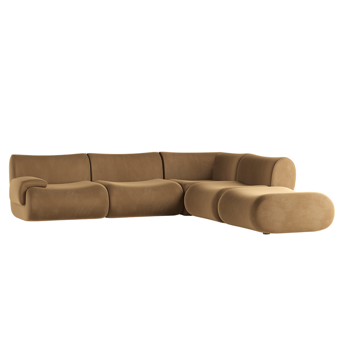 Zenith 5-Piece Performance Velvet Modular Sectional - View 7