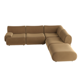Zenith 5-Piece Performance Velvet Modular Sectional - View 9