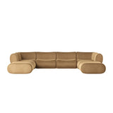 Zenith 8-Piece Latte Brown Performance Velvet Modular U-Sectional - View 1