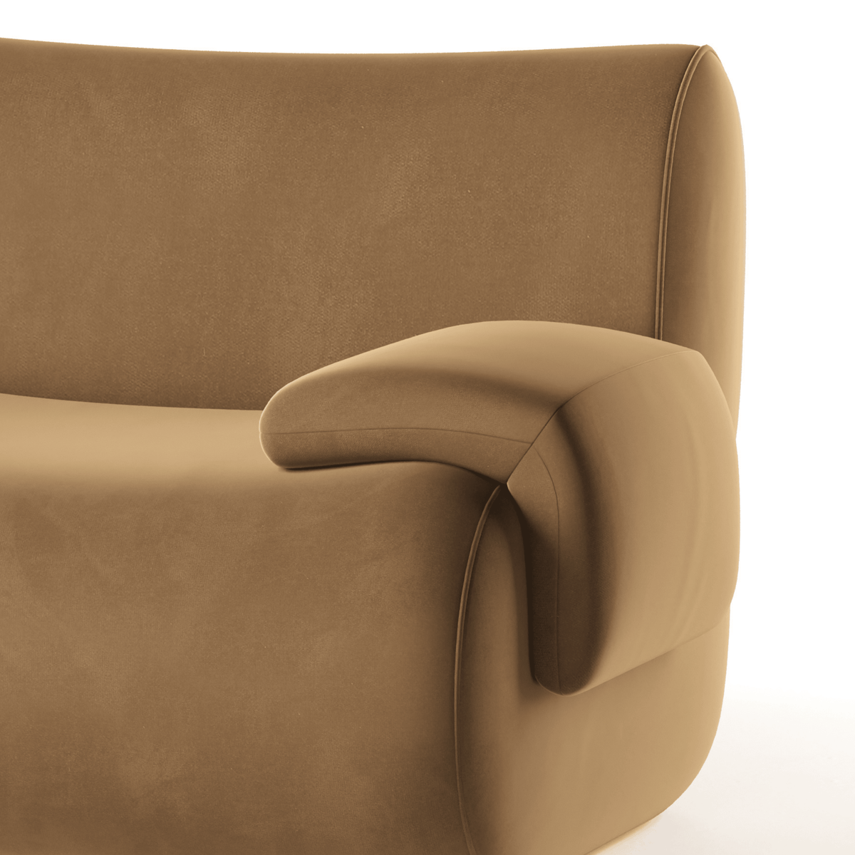 Zenith 5-Piece Latte Brown Performance Velvet Modular L-Sectional - View 4