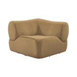 Zenith Latte Brown Performance Velvet Corner Wedge - View 1