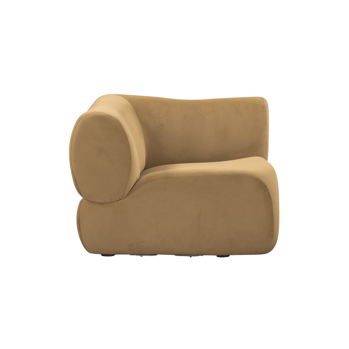 Zenith Latte Brown Performance Velvet Corner Wedge - View 3
