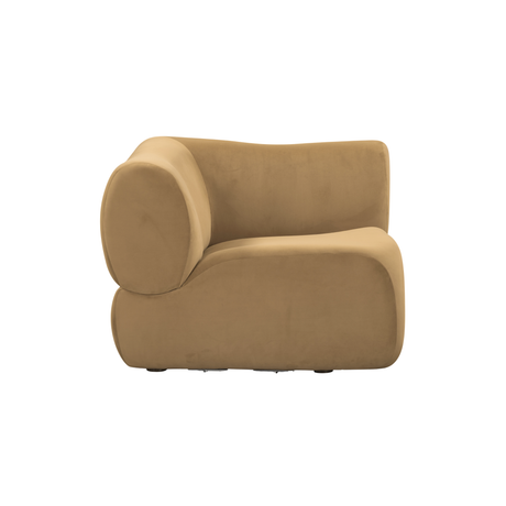 Zenith Latte Brown Performance Velvet Corner Wedge - View 3