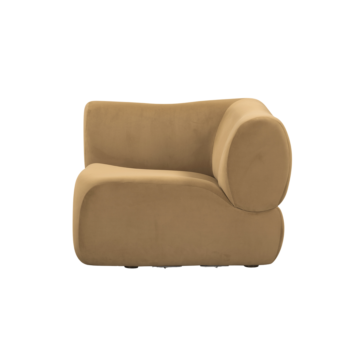 Zenith Latte Brown Performance Velvet Corner Wedge - View 4