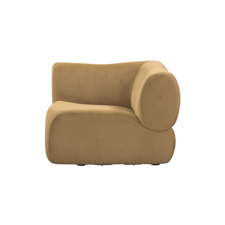 Zenith Latte Brown Performance Velvet Corner Wedge - View 4