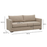 Portsmouth 85 Inch Sofa beige colorway highlighting warm neutral interior styling