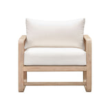 Palata Cream Performance Fabric Outdoor Accent Chair - View 4