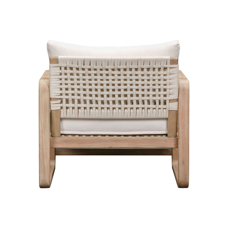 Palata Cream Performance Fabric Outdoor Accent Chair - View 7